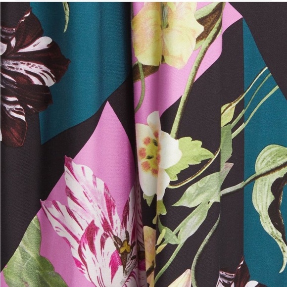 Ted Baker Maudee Printed Halter Neck Wide Leg Floral Jumpsuit Viscose - Picture 11 of 16